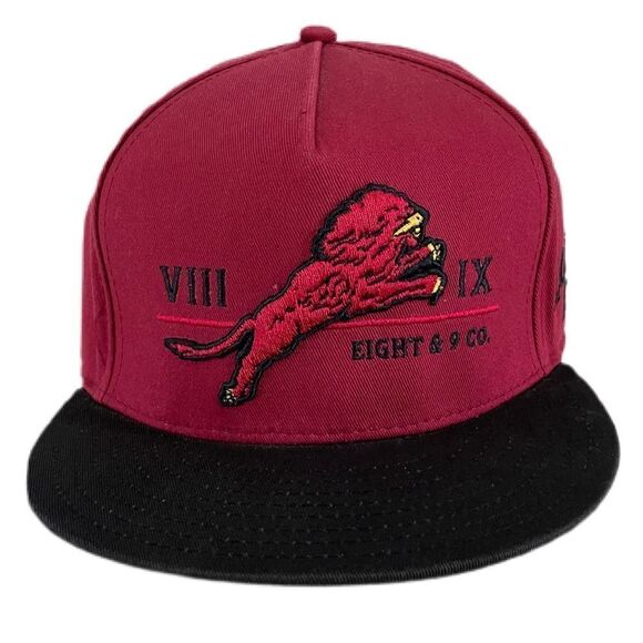 5/$50 8 & 9 Loud Pack Burgundy & Black Buckle back Hat Griffin - Picture 1 of 3